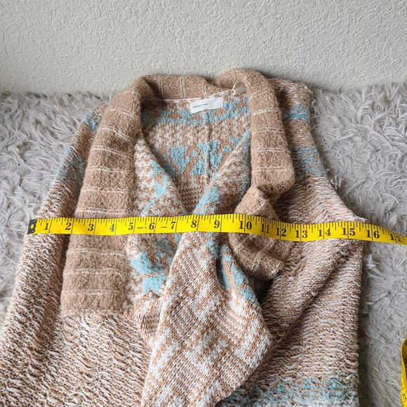 Anthropologie Sleeping On Snow Quillins Jacquard Vest Cardigan Duster Size XS - Picture 9 of 13